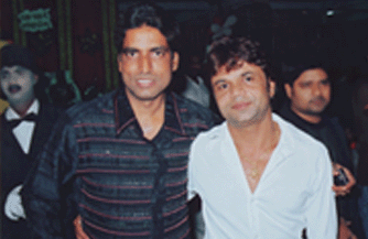 With famous comedian 